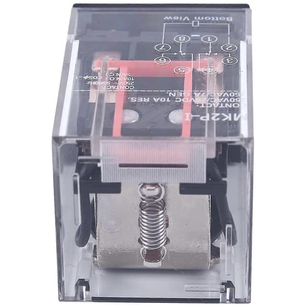 AC 220V/230V Spolespænding PCB Strømrelæ 8 Ben DPDT 2NO 2NC MK2P-1[D]