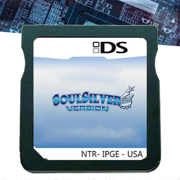 Spillkort for Soul Silver NDSi Lite Videospillkonsollspill Engelsk US-versjon silver