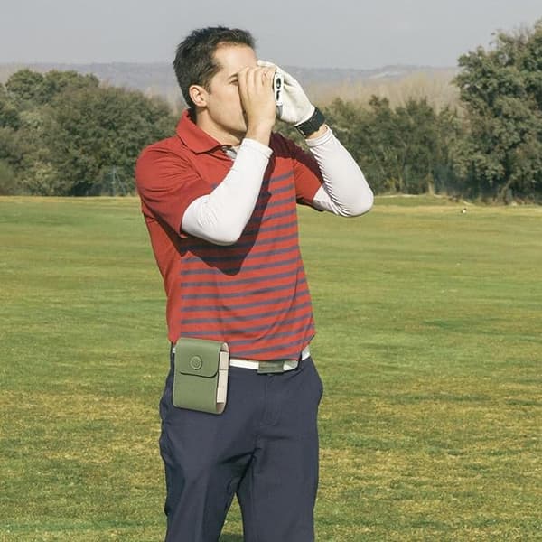 Grøn Golf Afstandsmåler Læderpung
