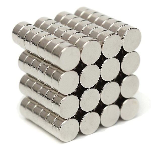 100 stk. 6x3mm N50 Super Stærke Runde Skiveblokke Sjældne Jord Neodym Magneter