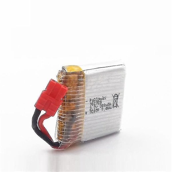 Rosa 3.7v 380mah Batteri för Syma X21 X21w X26 X26a, Fjärrstyrd Drönardelar med Laddare X21
