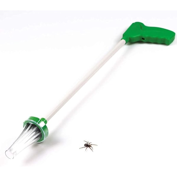 Edderkoppefanger, Ekstra Lang Insektsfanger med Håndtag til Sikker og Human Fjernelse af Edderkopper og Insekter green