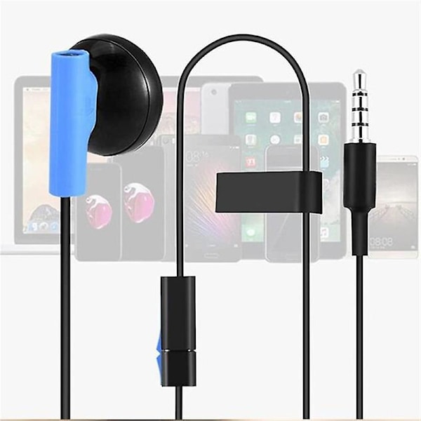 For Sony Playstation 4 PS4 Mono Chat Earbud, Headphone with Mic