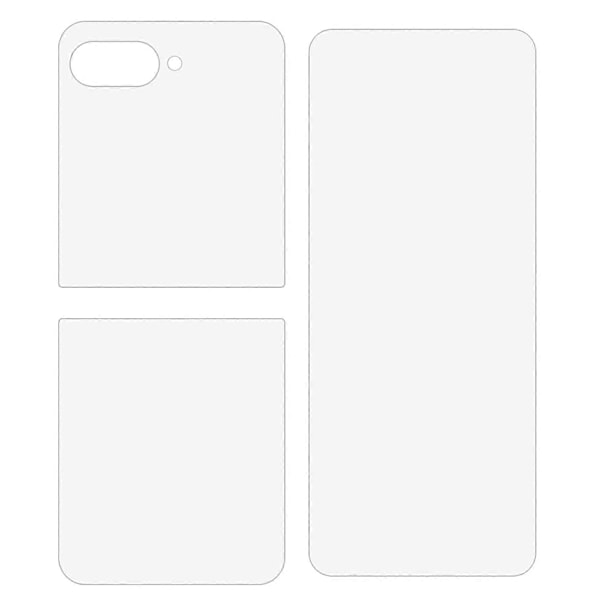 Til Motorola Razr 60 Ultra Skærmbeskyttelsessæt, Front + Bagside Fuld Dækning TPU+PET Hydrogel Film[D]