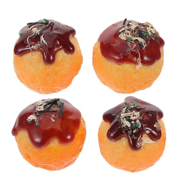 PVC Takoyaki Model Simulationslegetøj til Uddannelsesleg 12 stk. Sæt[D]