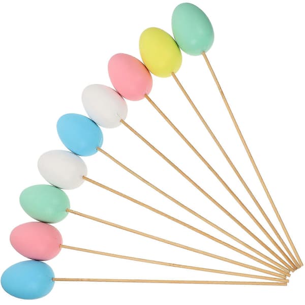 Legetøjsæg Påskeæg Børn Multi Farvet Plastik 9 stk.[D] 30.00X4.00X4.00CM Multi