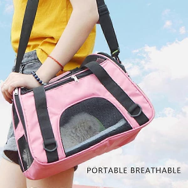 Bærbar skuldertaske Foldbar bærbar rejsetaske[D] Pink s