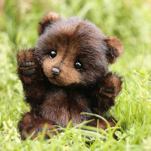 Håndlavede Plys Bamser - Sød Bamse Fylddyr, Livagtig Klassisk Teddybjørn, Premium Fylddyr-SDR