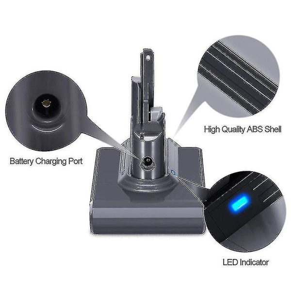 Kompatibel Dyson Dyson V7 Batteri 21.6v Støvsuger Tilbehør Fejer Lithium Batteri Backup Strømforsyning V7  2200mAh