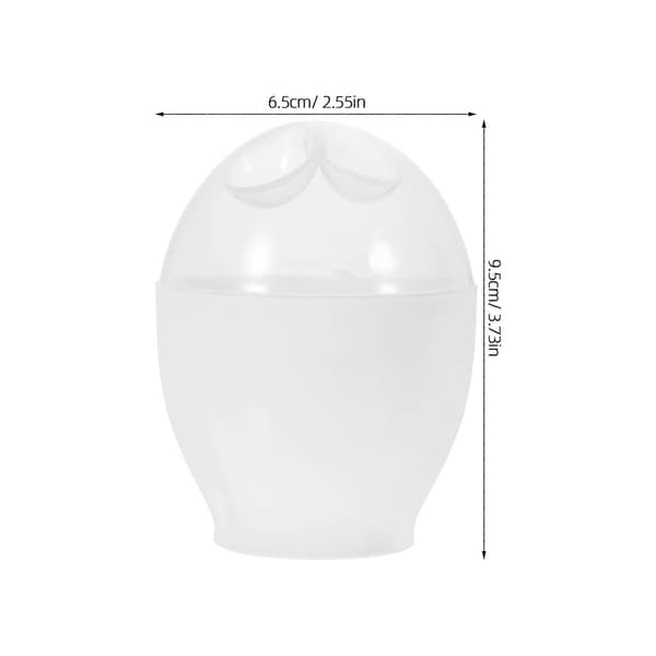 Mini Äggkokare Rund Form Ångande Ägg Hemkök 6st Vit[D]