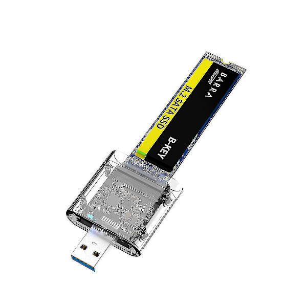 M2 Ssd-fodral M.2 Till Usb 3.0 5gbps Höghastighets Ssd-kapsling För Sata M.2 Ngff Ssd 2242 2260 2280mm Ca[D]