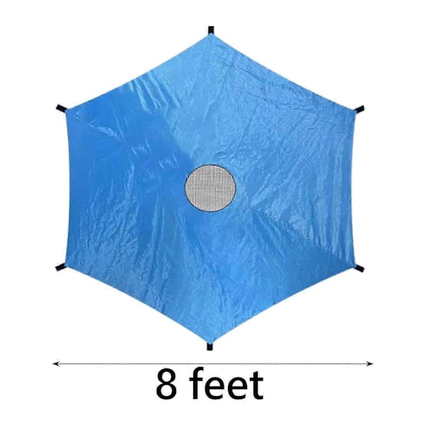 Trampolinskydd Solskydd Trampolintillbehör Trampolinmarkis Trampolintak för Park Utomhus [D] 8ft