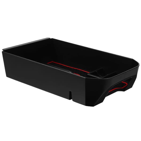Dashboard Bakke til Bil Rodforebyggelse PP Materiale Rektangulær Form Bilinteriørtilbehør 1 Sæt[D] Red 26.00X12.00X6.50CM