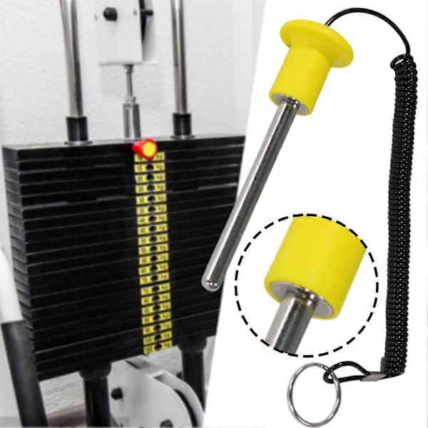 Magnetisk vægtstakstift med træktov T-håndtag Letvægts vægtstakvælgerstift til træning Fitness Gym[D] 10x80