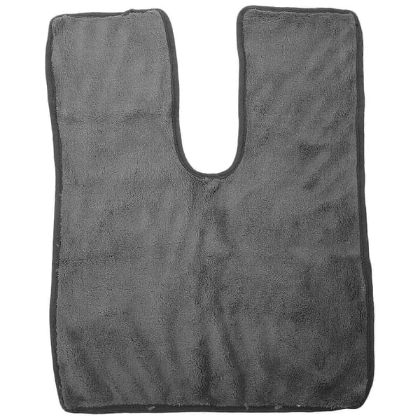Hårhåndklæde Hurtigtørrende Koralfleece Rektangulær Stil til Kvinder Badebrug 1 stk.[D] Dark Grey 50.00X36.00X0.50CM