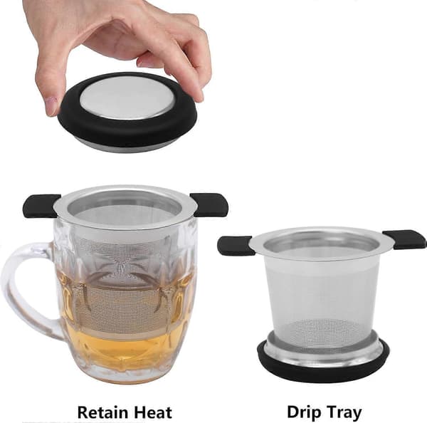Te-infusionsenhed, te-si i rustfrit stål, premium te-diffusorer til løs te, te-brygger, te-infusionsenheder til løs te, te-kugle til te Fl[D]