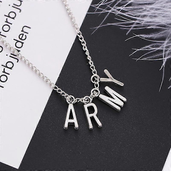 Kpop Bts Smycken ARMY Bokstav Halsband[D]