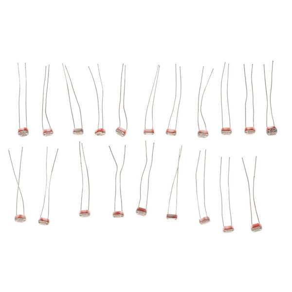 20 stycken Fotoresistorer Ldr Cds 5mm Ljusberoende Resistor Sensor Gl5516