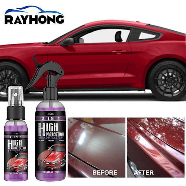 1-3KPL 100ml Auton Keraaminen Pinnoitesuihke 100ml Auto Nano Keraaminen Pinnoite Kiillotussuihke Vaha Korkea Suoja Auton Maalin Naarmujen Korjaus[D] 3PCS