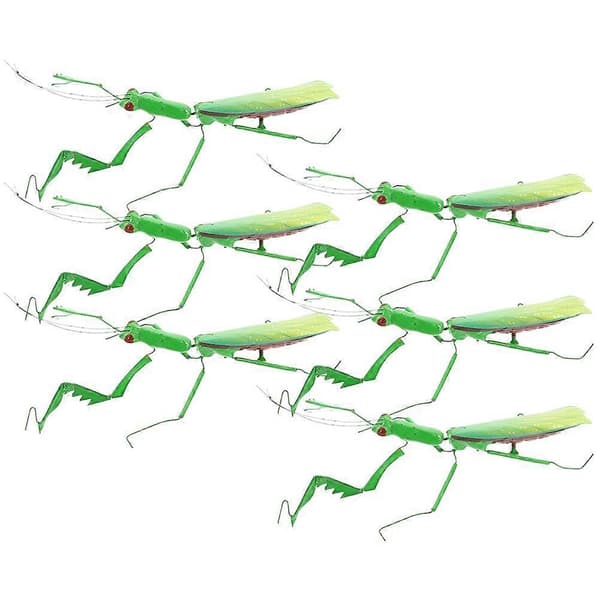 6 stk. Mantis Insekt Model Levende Skrivebordsdekoration Simulation Mantis Ornament[D]
