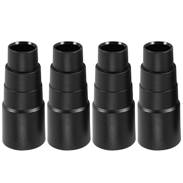 4 stk. Vakuumslange Adapter, Universal Vakuumslange Reducer Slange Adapter til Vakuumslange Slangeforbindelse black