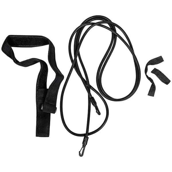 1 Set Simmotståndsband Simträningsbälte Simbungee Rep Kit Simträningsmaterial[D] Black 400x0.9cm