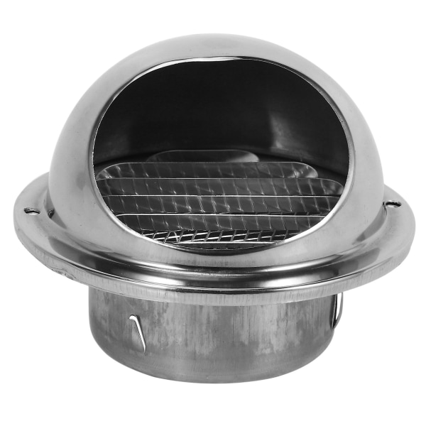 Rostfritt stål Ventilation Väggventil Avgasutsugskanal 80 mm [kk] Silver