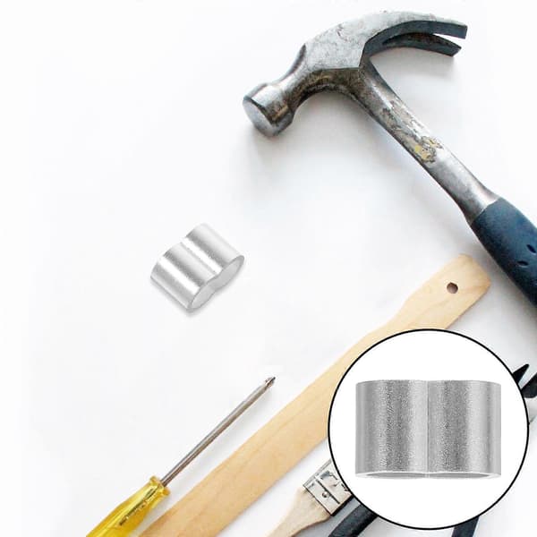 Aluminium Wire Rope End Sleeves til Kabelkrymning 25 stk. Loop Connectors[D]