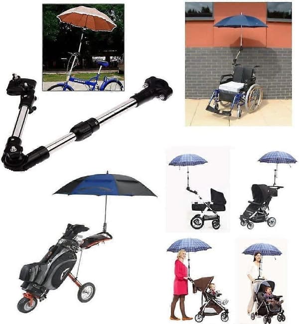 Universal Sammenleggbar Sykkel Paraplyholder - Paraplystativ Rullestol Paraply[D]