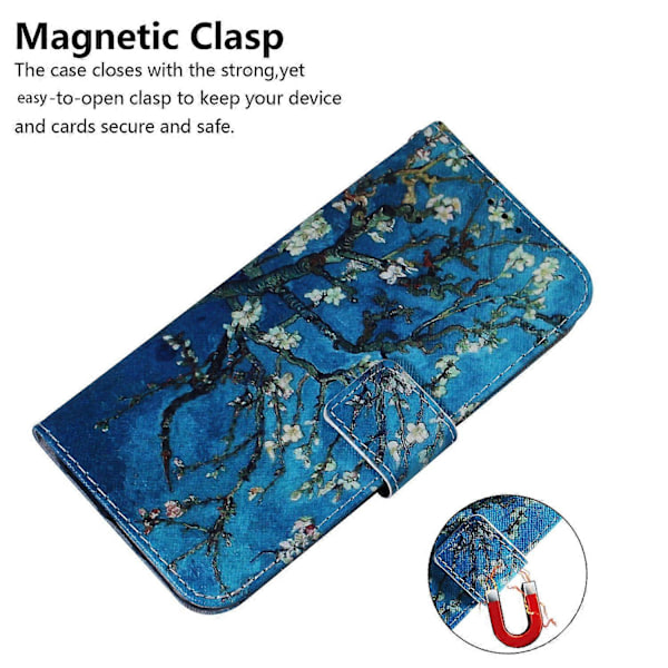 Pengeboksetui med mønstertrykk i skinn for Xiaomi Poco C75 4G/Redmi 14R 5G/14C 4G Multicolor Style D