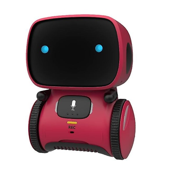 Interaktive Smart Robot Legetøj, Intelligent Robot Legetøj til Børn, Piger og Drenge Robot Legetøj 3-9 År, Stemmestyring & Berøringssans[D] Red