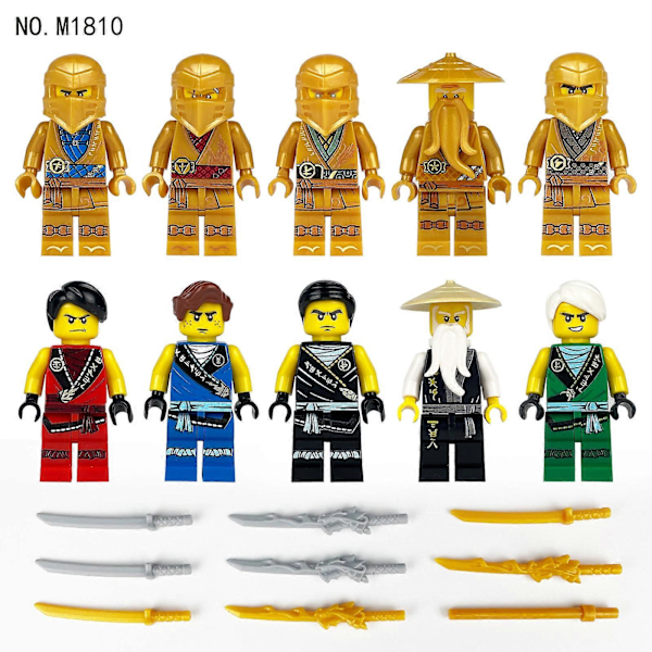 Ninja 1613 byggeklodser minifigur små dele My vs. Python gavelegetøj dukkefører verden figur