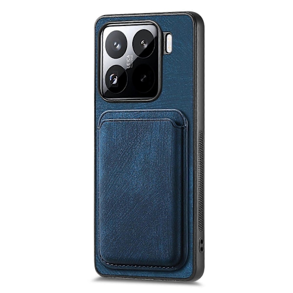 Kortholder Telefondeksel i Lær For Xiaomi 15[D] Blue