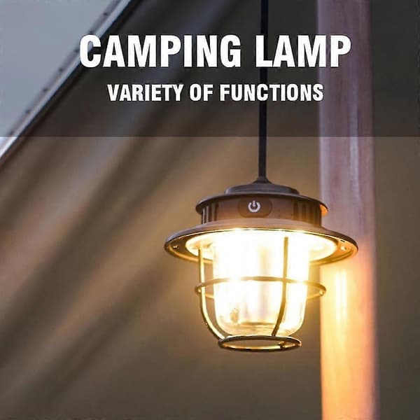 Campingbelysning Campinglykter Oppladbar Teltlykt Plastmateriale[D]
