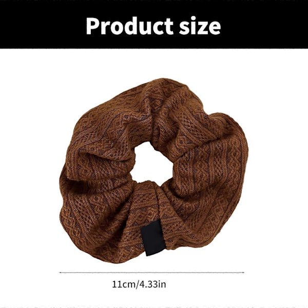 Överdimensionerad Elastisk Hårband Hårband Hårringar Justerbara Hårband för Olika Tillfällen[D] coffee