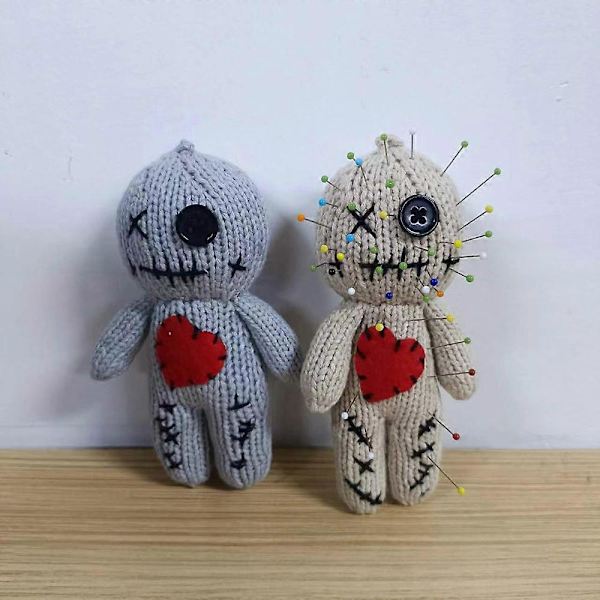 Halloween Skräck Voodoo Dockor Majic Krypande Spöke Sträng Plysch Nålhållare Horror Julpynt För Häxkonst Trick
