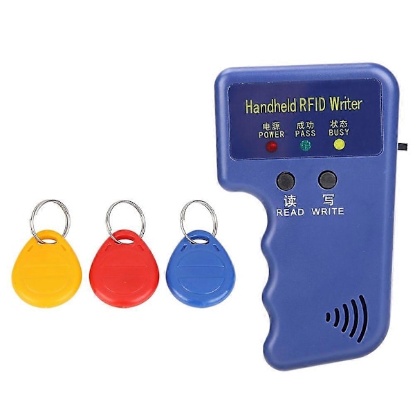 Handhållen 125KHz RFID-duplicerare, kopierare, programmerare, läsare för EM4305 ID-kort