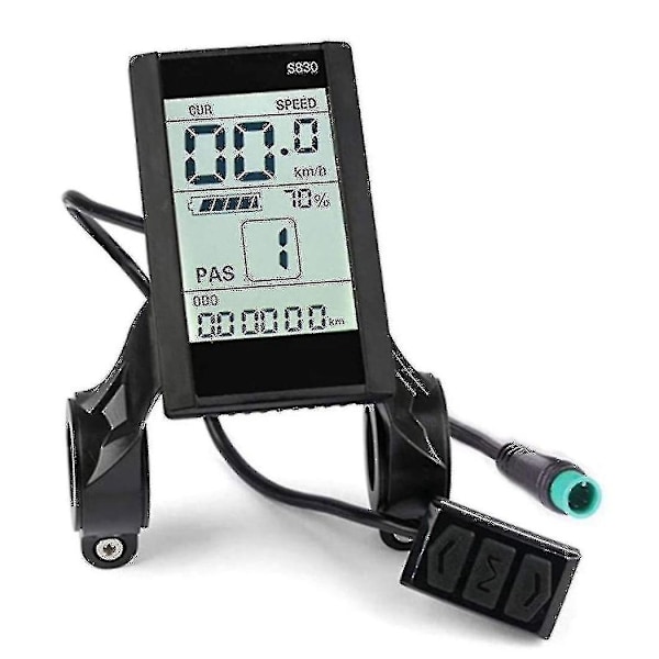 Protocol 2 Elektrisk Cykel Display 24v 36v 48v LCD S830 Display Med USB Vandtæt Tilslutning Ty