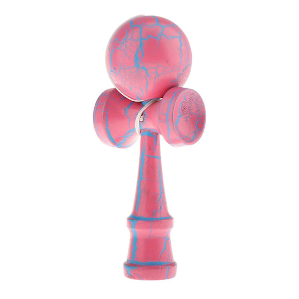 Kendama Ballfangstspill for barn, treleker med snor, grønn