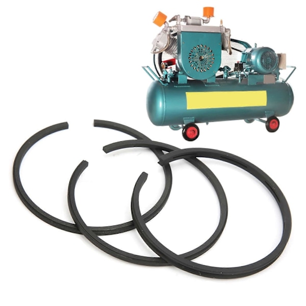46mm Stempelringer, 3 stk Luftkompressor Stempelring, Stempelringutskifting for 2.2KW 3.0KW Motor 0.25 0.36 Luftkompressorer Pumper