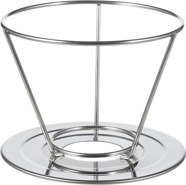 Gjenbrukbart kaffefilter i rustfritt stål Nye hull 1x4 Permanent filter Camping Barista Espresso[D]