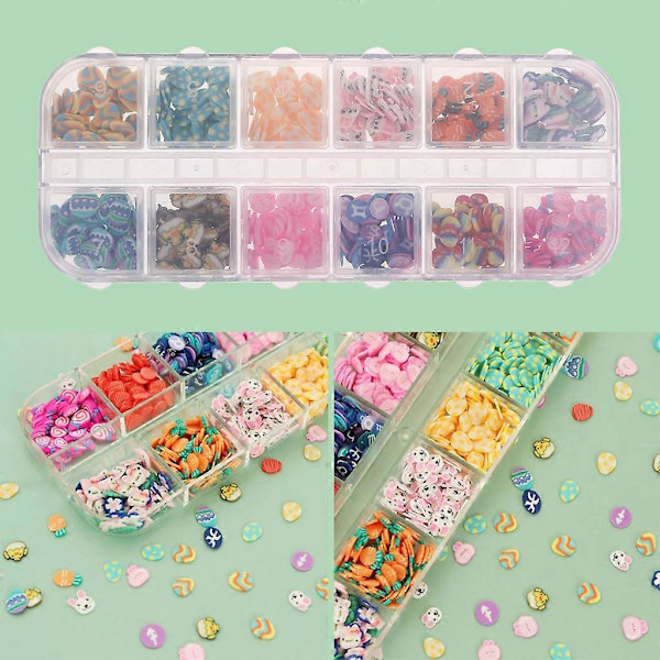 Skivor 12-rutigt Mini Kanin Blomma Fyllningar för DIY Smyckestillverkning[D]