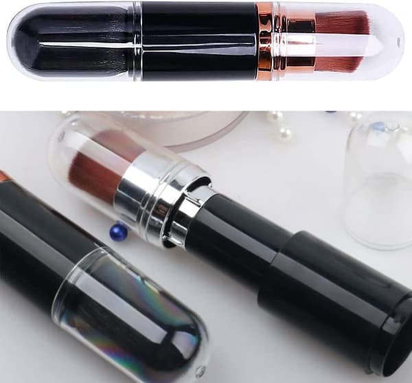 2023 - 2-i-1 Foundation Makeup Brush Foundation Infällbar Kind Makeup Tool[D]