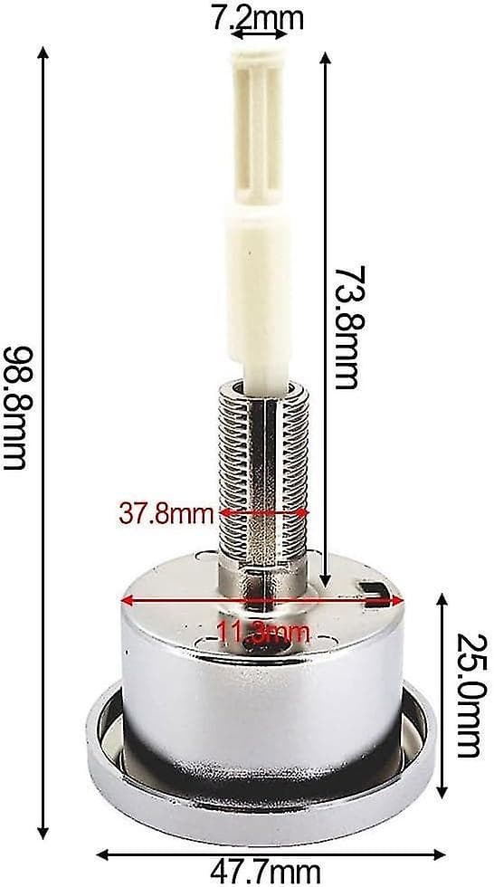 Geberit Type 280 Dobbel Aktiverings Trykknapputskifting, ABS Krombelegg - Gi Badet Stil