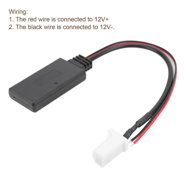 8-pins Bluetooth 5.0 Musikk Trådløs Modul Audio AUX Kabel Adapter Erstatning for Suzuki Swift Vitara Jimny