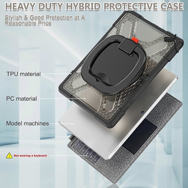 TPU + PC-etui for MicroSoft Surface Go 1 / 2 / 3