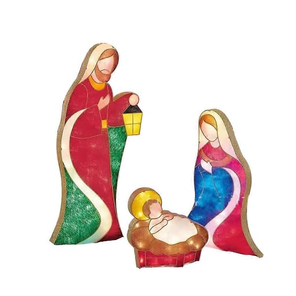 Julkrubba Bebisar Julkrubba Staty Jesus Julkrubba Figurer Ornament[D] Style 3