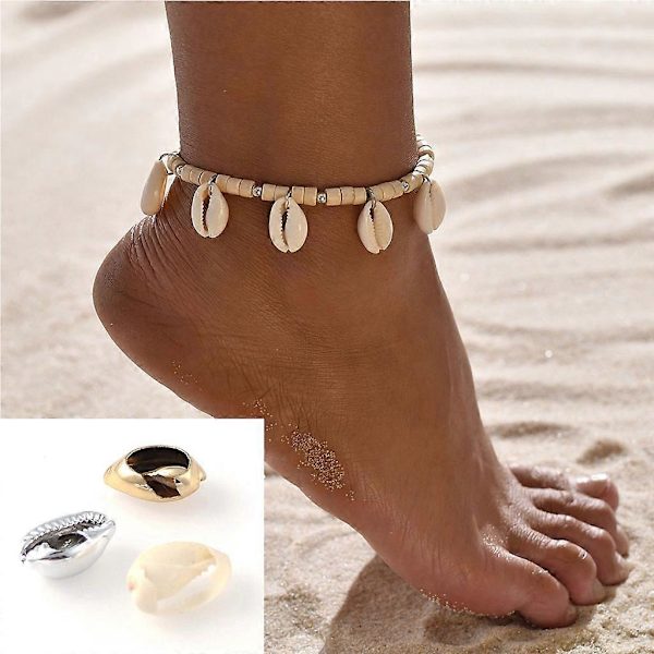 100 st Vita Havssnäckor Pärlor för Smyckestillverkning Berlockpärlor Gör-det-själv Halsband Ban[D] 100 pcs