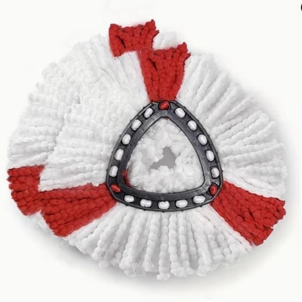 Pakke med 5 Vileda mikrofibermoppehoder for plastikkantmopper, 15 diameter Rouge 0.05