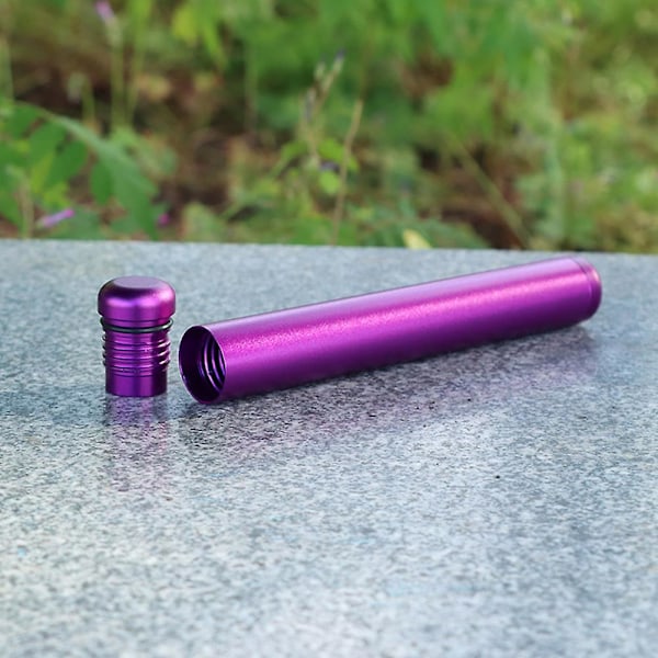 Aluminium Metallrörsbehållare, Dammtät Metallrörsbehållare för Inomhus och Utomhus[D] Purple
